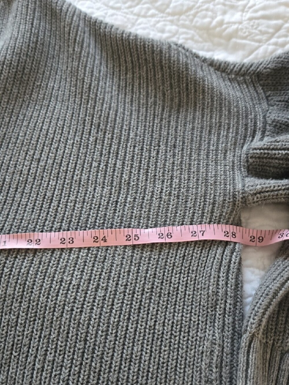 Universal Thread Gray Ribbed Open-Front Cardigan with Pockets- Plus Size - Picture 8 of 11